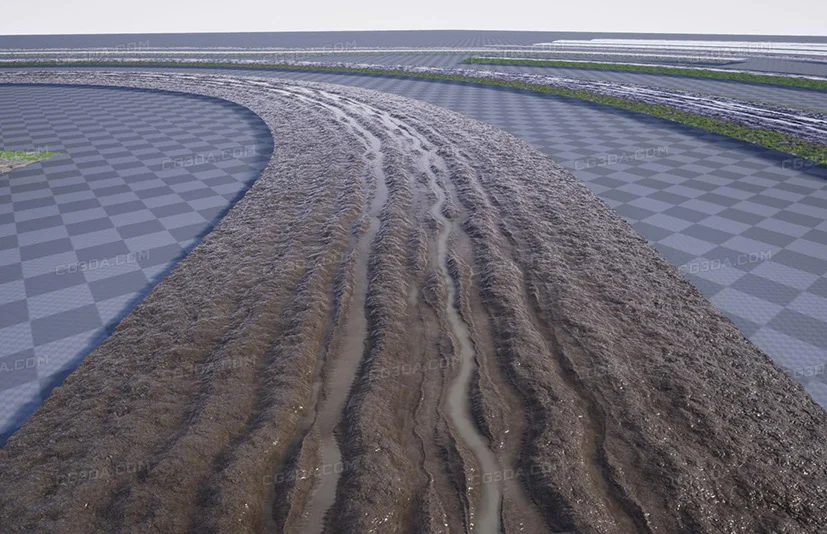 泥泞道路材质包-Muddy Roads Mat Pack
