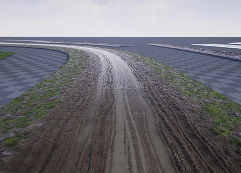 泥泞道路材质包-Muddy Roads Mat Pack