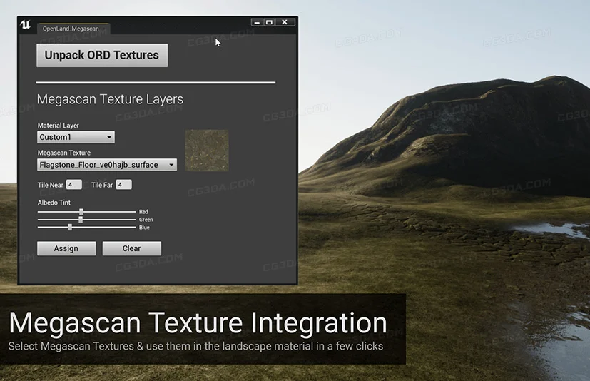 开放世界自定义自动地形材质-OpenLand - Customizable Landscape Auto Material V4