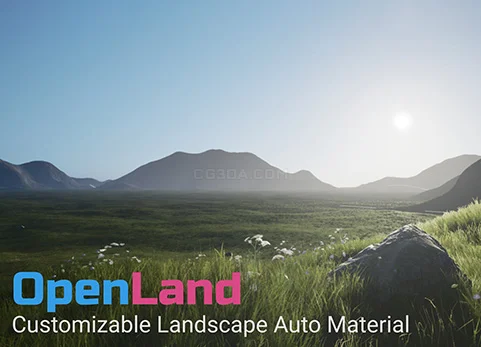开放世界自定义自动地形材质-OpenLand - Customizable Landscape Auto Material V4