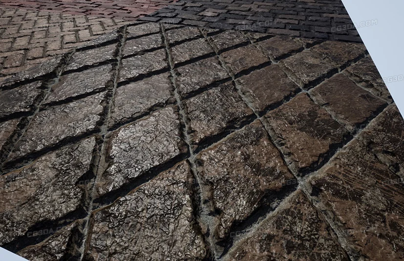 视差砖墙材质Vol.1-Parallax Occlusion Brick Materials Vol.1