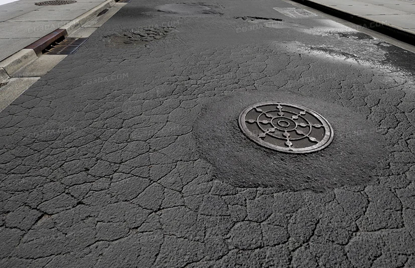 街道路面贴花材质-Photo Asphalt Set