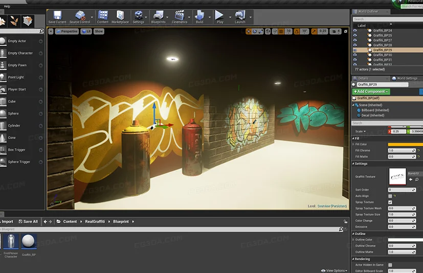 涂鸦贴花材质包-Real Graffiti Decals
