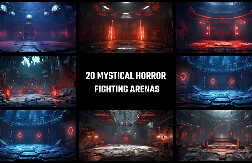 60张4k格斗场背景 - 60 4k Backgrounds for Fighting Arenas. Pack 4