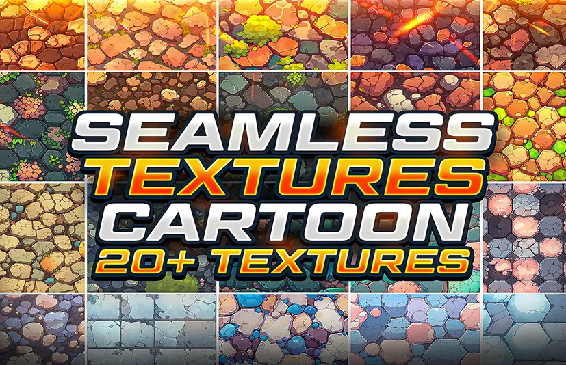 无缝卡通纹理贴图 - Seamless Cartoon Textures