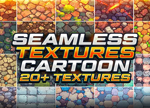 无缝卡通纹理贴图 - Seamless Cartoon Textures