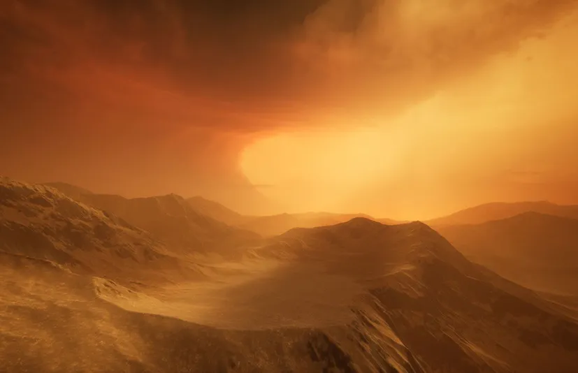 极光天空山脉沙漠场景 - Elite Landscapes: Desert III