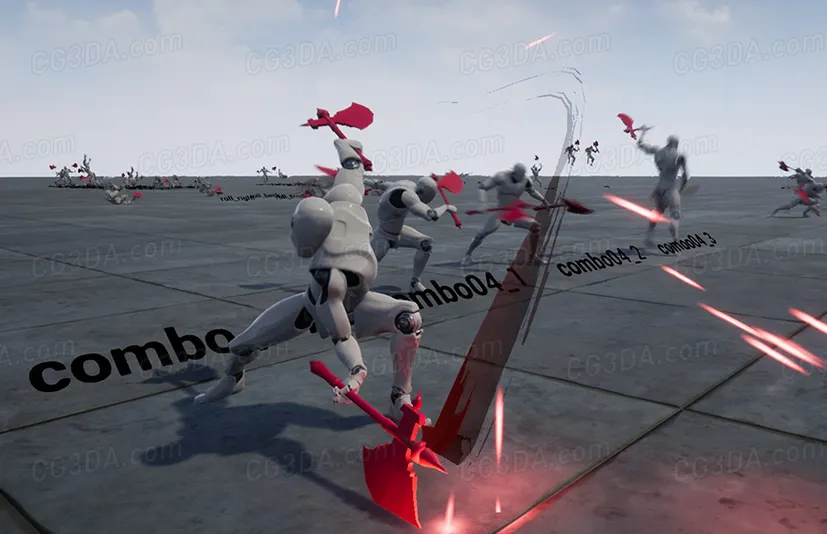 野蛮双斧头动画集-Brutal Double Axe AnimSet