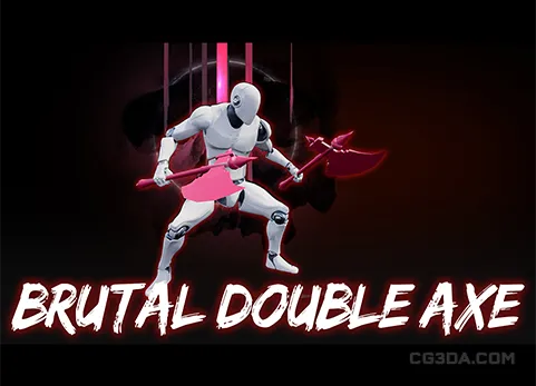 野蛮双斧头动画集-Brutal Double Axe AnimSet