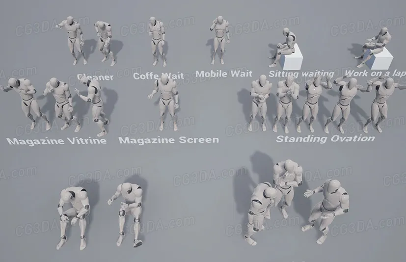 人物的城市动画-City Animation of People - Pack 1