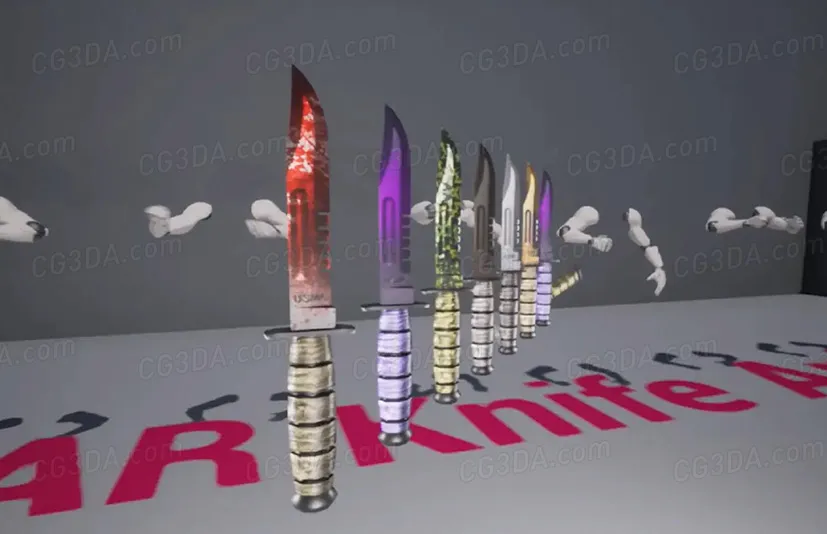 持刀战斗动画-Combat Knife Animation Kit