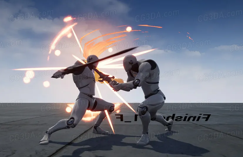 剑术对决战斗动画-Cruel Sword Finisher Set