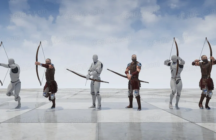 弓箭手射箭动画包-Archer Animset Pro