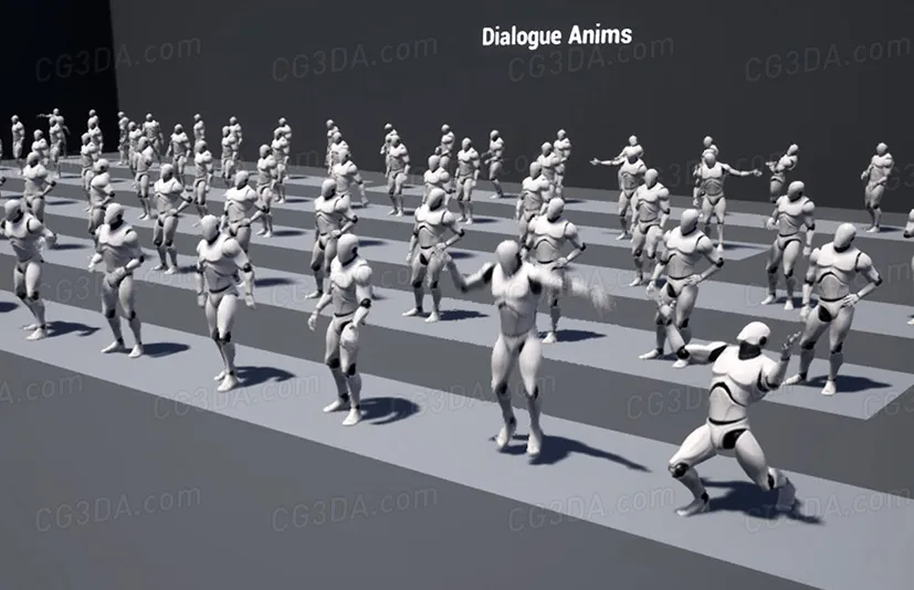 对话交流/交谈手势动画-Dialogue Anims