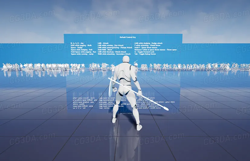 长矛盾牌动画包-Essential Spear And Shield Animation Pack