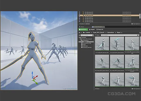 单手持剑动画-Frank Action RPG Sword 1 (Basic Set)