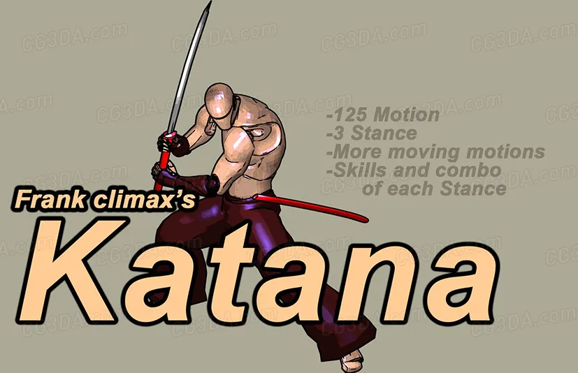 武士刀动画-Frank climax's Katana