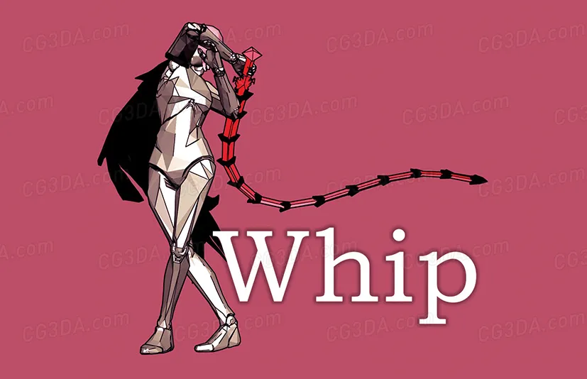 持鞭女性角色动画-Frank Whip Female