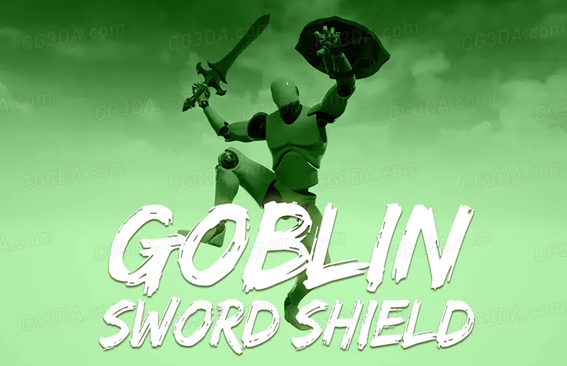 哥布林剑盾动画-Goblin Sword Shield AnimSet