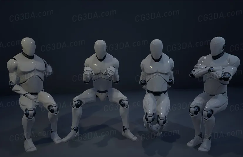 人物坐姿蹲姿动画-Have A Sit Animation Pack