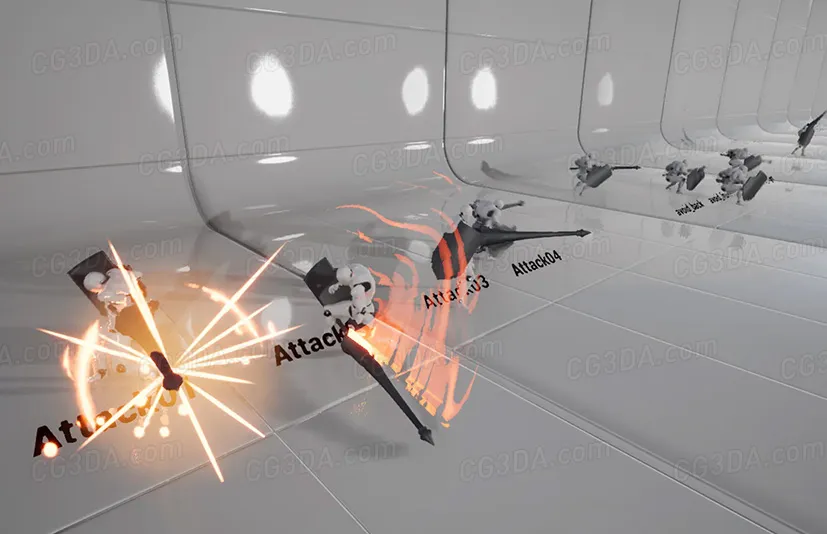 重型枪骑兵动画-Heavy Lancer AnimSet