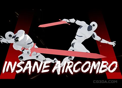 单手剑攻击动画-Insane Aircombo AnimSet