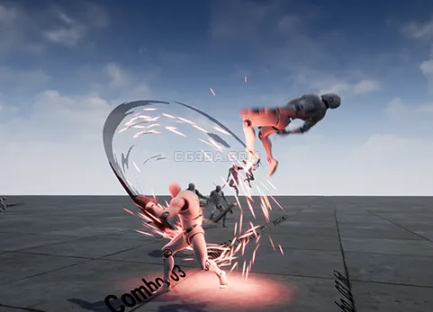 手枪和剑攻击动画-Insane Gun Sword AnimSet