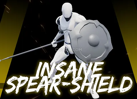 长矛与盾牌攻防动画-Insane Spear-Shield Anim Set