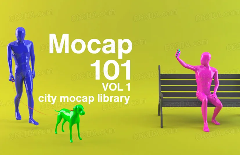 城市人物动画-MOCAP 101 ANIMATIONS - VOL 01 - CITY PEOPLE