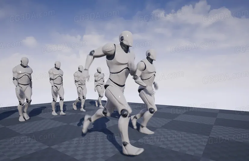 动作捕捉循环动画-MoCap Cycle Animation Pack 01
