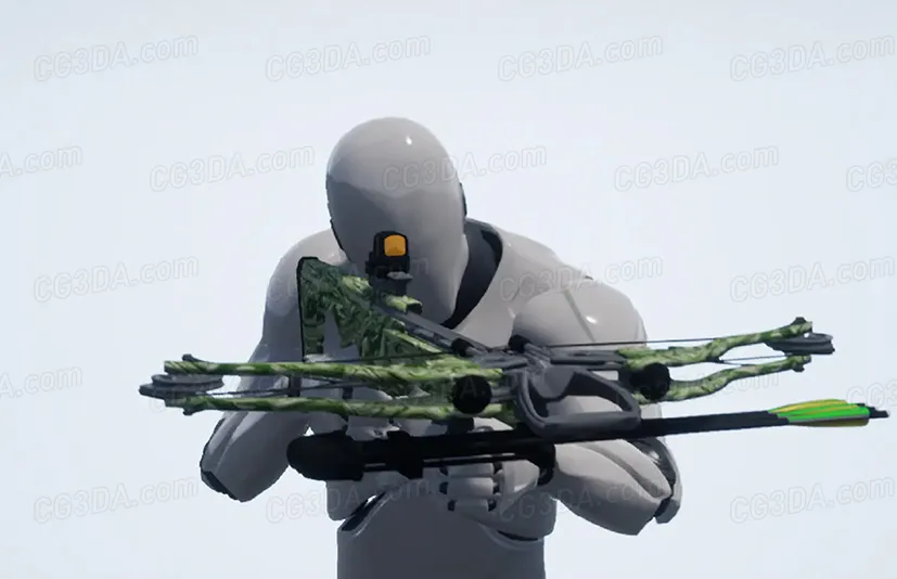 现代弓弩射击动画-Modern Crossbow Animation Kit