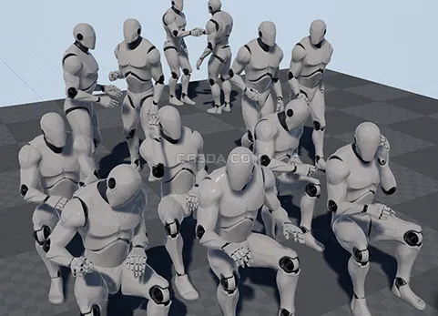 商务办公动画-Office Desk - MoCap Pack