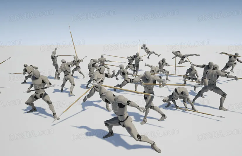 长矛动画-Oriental Spear AnimSet