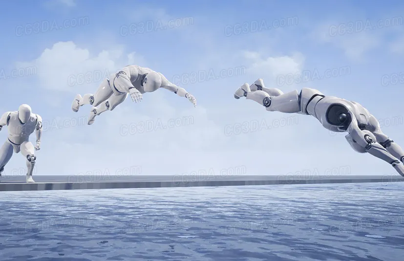 泳池潜水动画-Pool Dives Animation Set