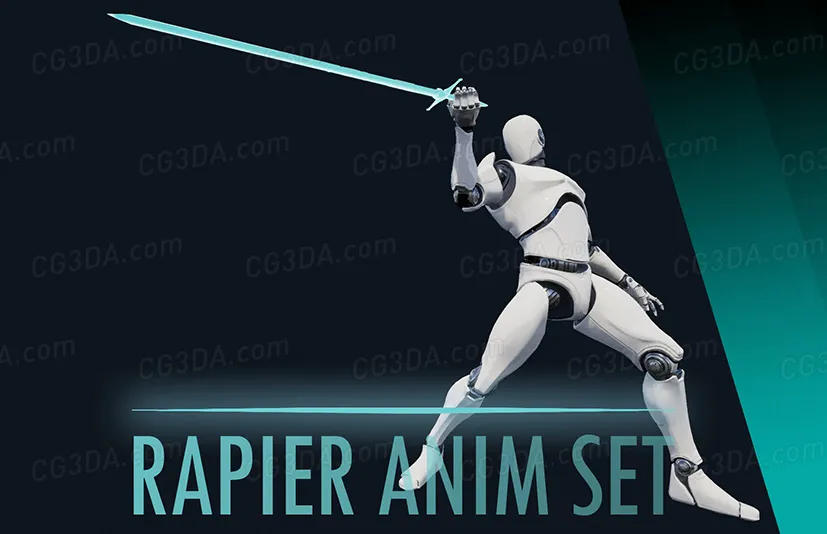单手剑攻击动画-Rapier Anim Set