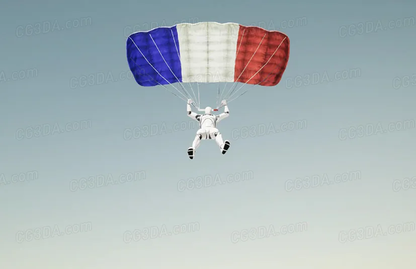 跳伞和降落伞动画-Skydive and Parachute Kit