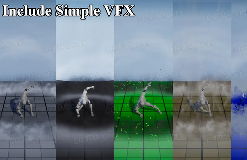 超级英雄飞行动画-Superhero Flight Animations