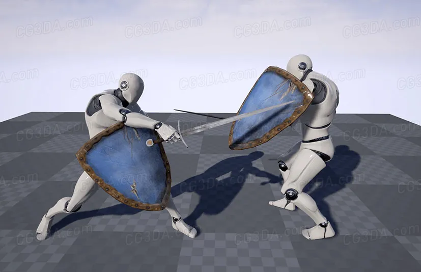 剑与盾动画-Sword & Shield Animset Pro