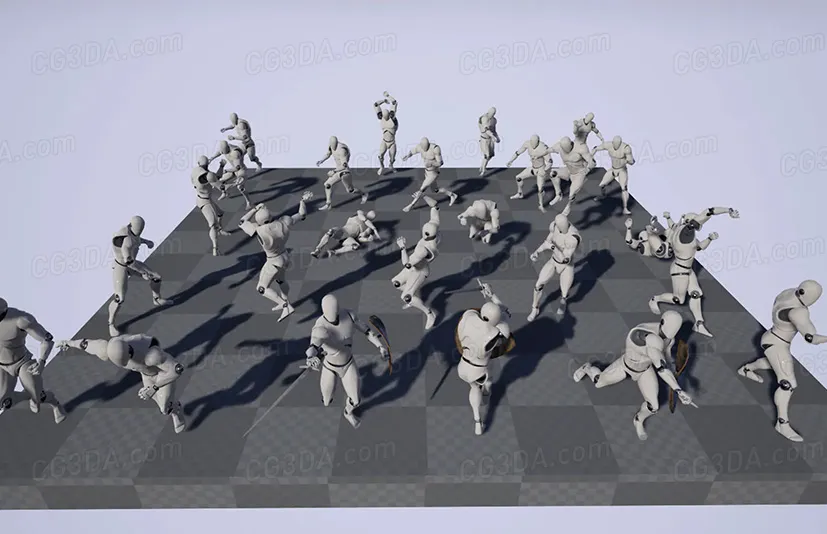 剑与盾动画-Sword & Shield Animset Pro