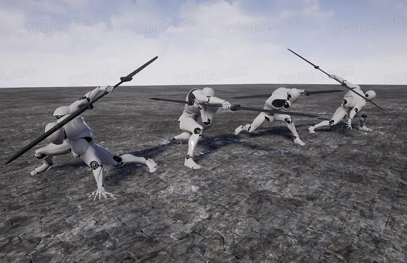 双刃剑动画-Twinblades Animset Expansion