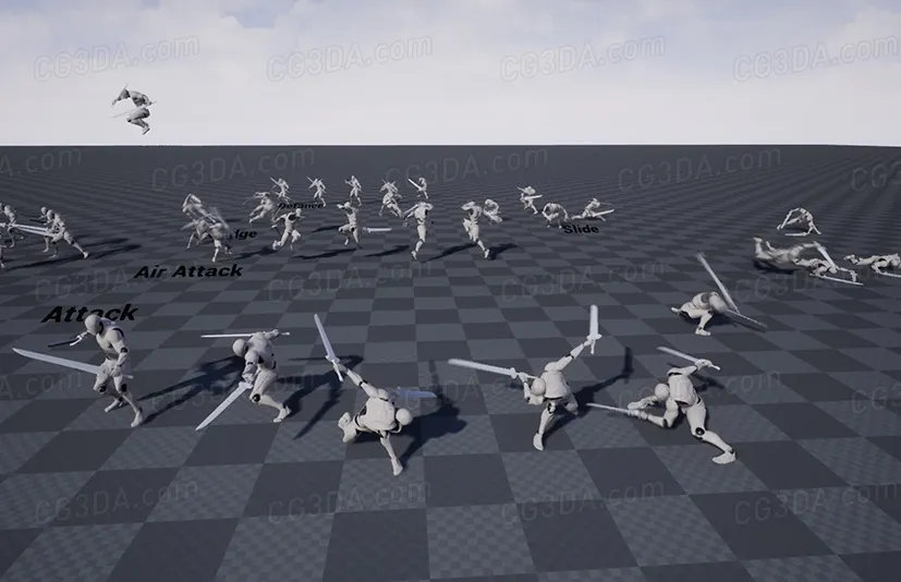 双剑动画-TwinSword Animset Expansion