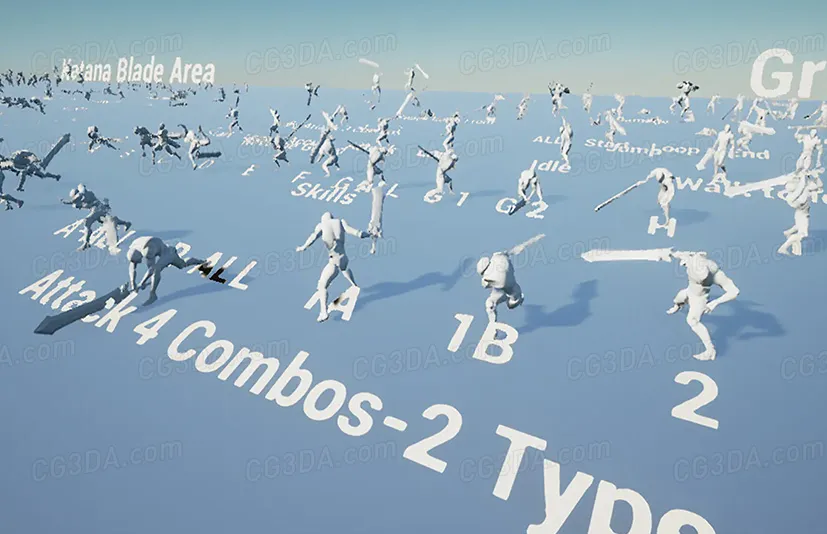 武士刀+大剑动画-2 Assets Powerful Sword Pack