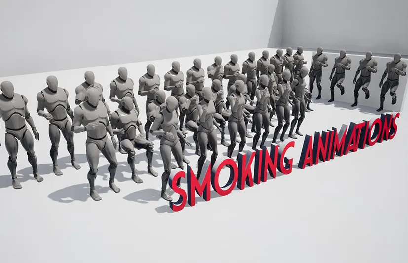 吸烟抽烟动画 - Smoking/Vaping Animations