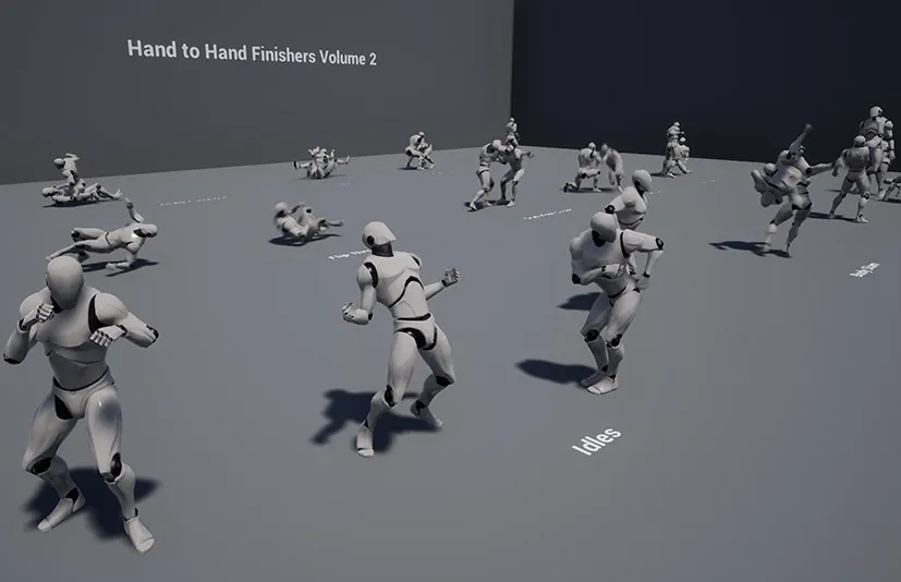 徒手攻击格斗动作包 - Hand to hand finishers Volume 2