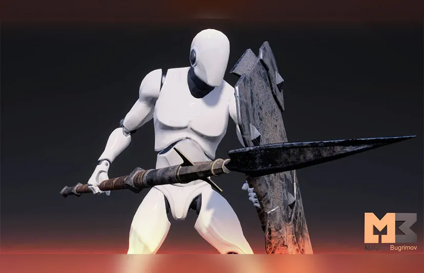 长矛和盾牌动画 - Spear And Shield Animations