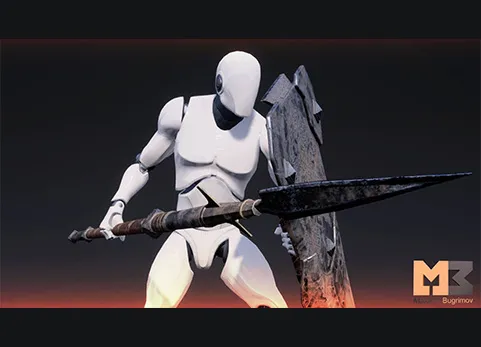 长矛和盾牌动画 - Spear And Shield Animations