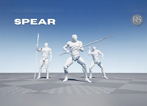 长矛动作捕捉动画包 - Spear MocapAnimPack