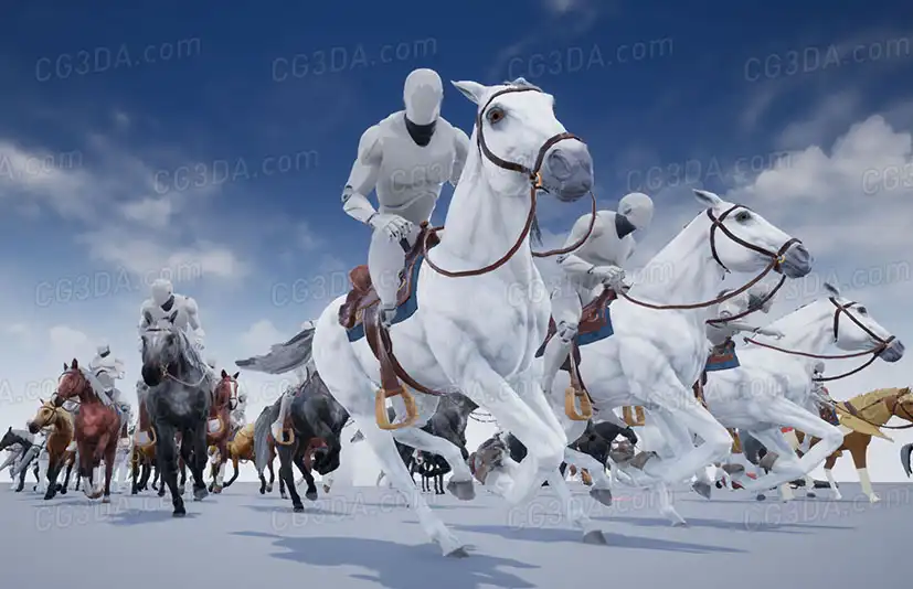 天马骏马-Horse Animset