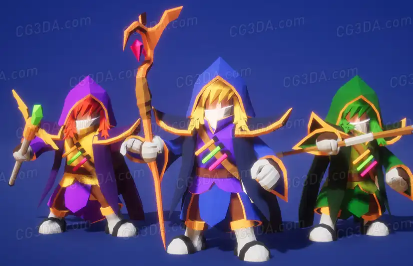 战斗魔法师/巫师-Wizard for Battle Polyart