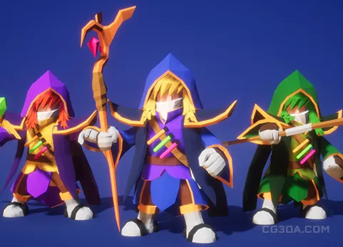 战斗魔法师/巫师-Wizard for Battle Polyart